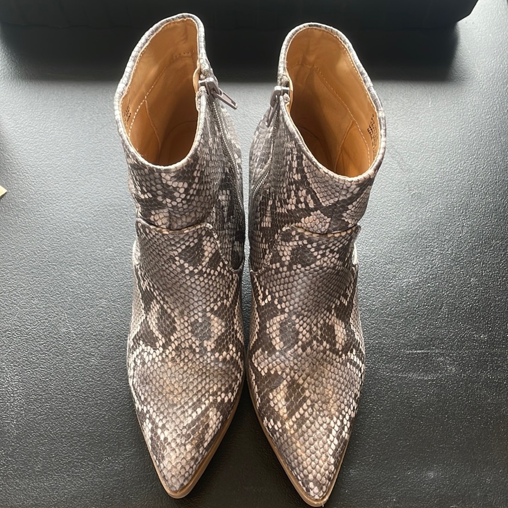 Snake skin bootie from Express